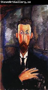 Amedeo Modigliani Portrait of Paul Alexandre in Front of a Window